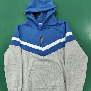 Trapstar Men's Colorblock Jogger Hoodie & Pants Set Gray Blue White Size L